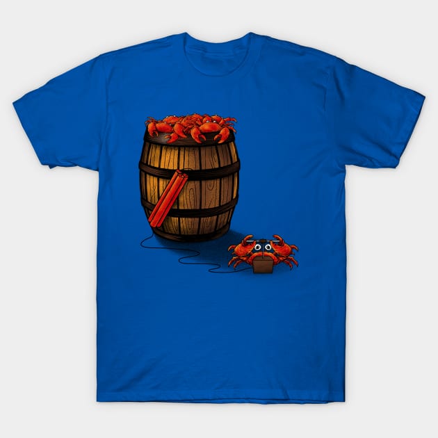 Crabs in a Barrel T-Shirt by Unboxed Mind of J.A.Y LLC 